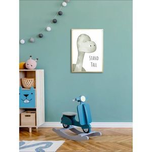Dinosaur Wall Art "Stand Tall" Motivational Quote